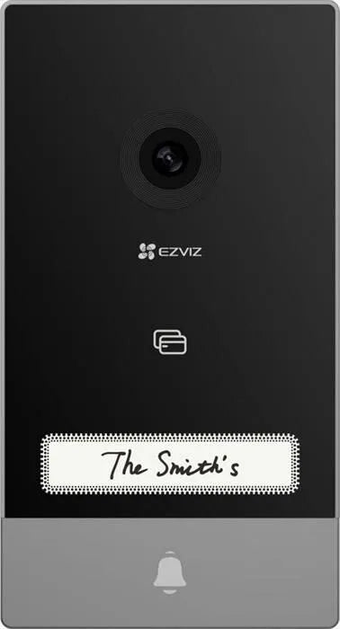 EZVIZ, Videocitofono WiFi HP7, colore nero