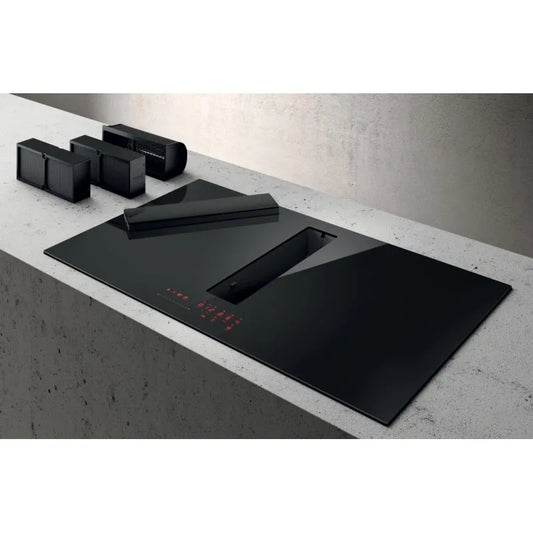Elica cappa aspirante, modello PRF0202499 NIKOLATESLA FIT XL RAW BR/A/83 - Piano a Induzione con Integrata 83 cm 4 Zone finitura nera