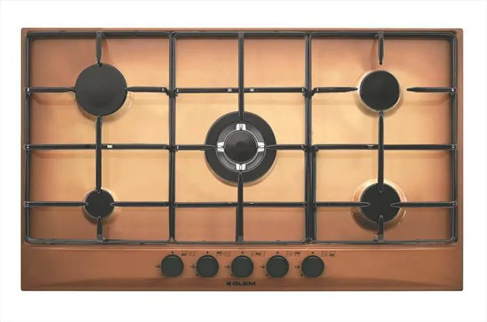 GLEM GAS piano cottura a gas, modello GT955TF 5 fuochi 86cm