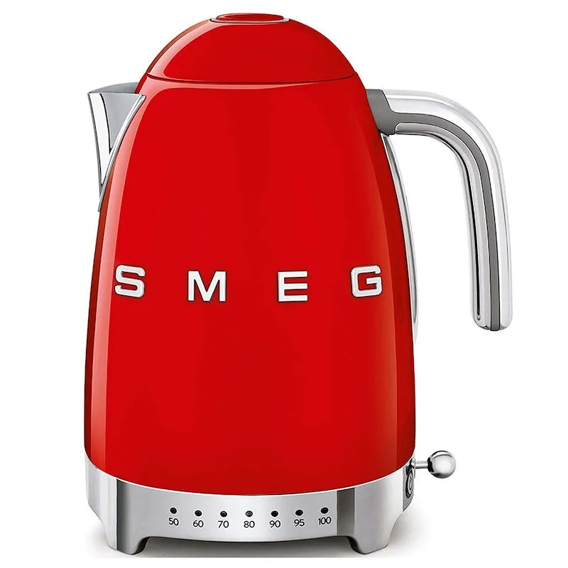 SMEG bollitore elettrico, A Temperatura Variabile 50's Style u2013 finitura rossa LUCIDO KLF04RDEU