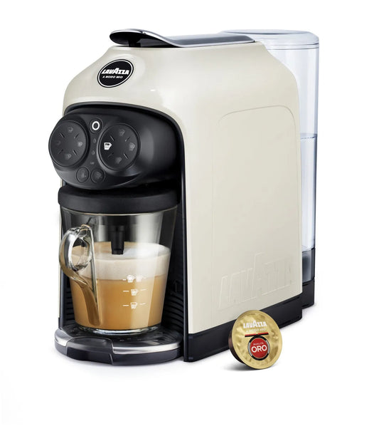 Macchina Caffè Capsule Automatica A Modo Mio finitura bianca Lavazza Deséa