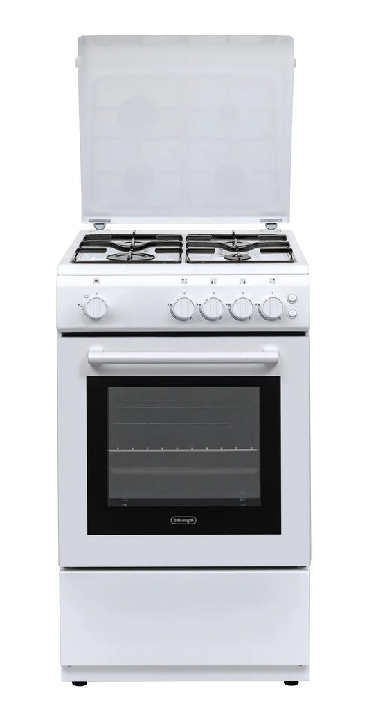 De'Longhi forno elettrico, Cucina DL554GW Bianca 4 zone di cottura a Gas 57L 50x50x85cm