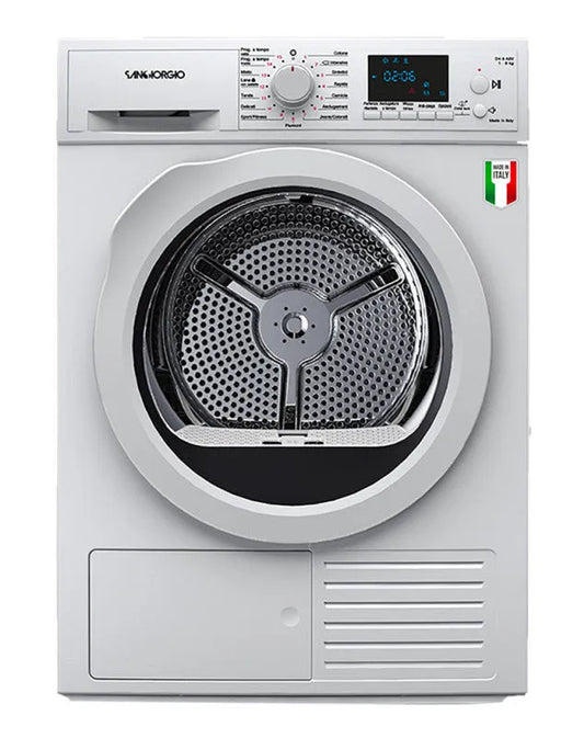 asciugatrice, modello SDR8P 8kg A++ Pompa di Calore 15 Programmi a a carica frontale, SANGIORGIO
