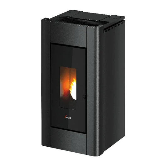stufa a pellet, Prince 11 ventilata 10,5kW antracite installazione libera 109m², CADEL