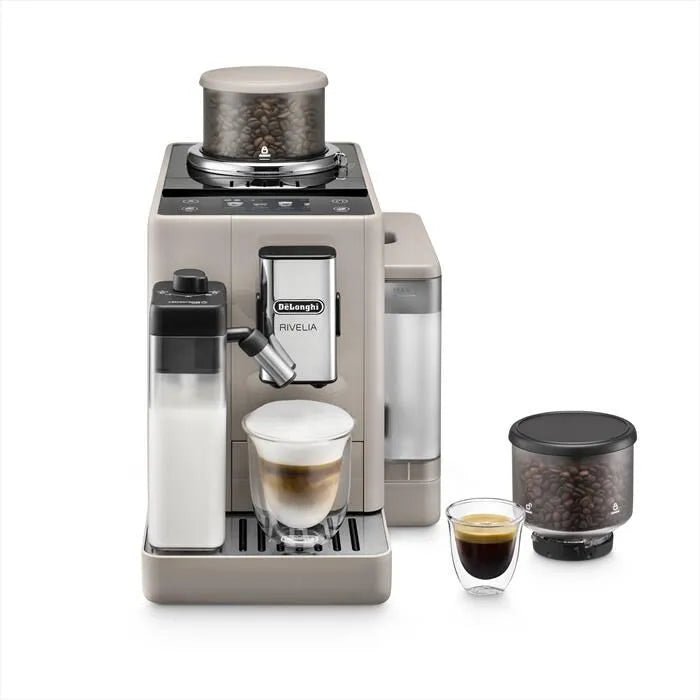 DE LONGHI macchina da caffè, automatica RIVELIA modello EXAM440.55.BG-Beige, sand beige