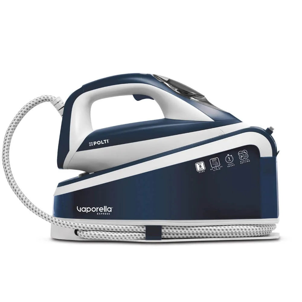 Polti modello VE30.10, Vaporella Express Ferro da Stiro a Vapore 2200W 240g, 240g/min Blu e finitura bianca