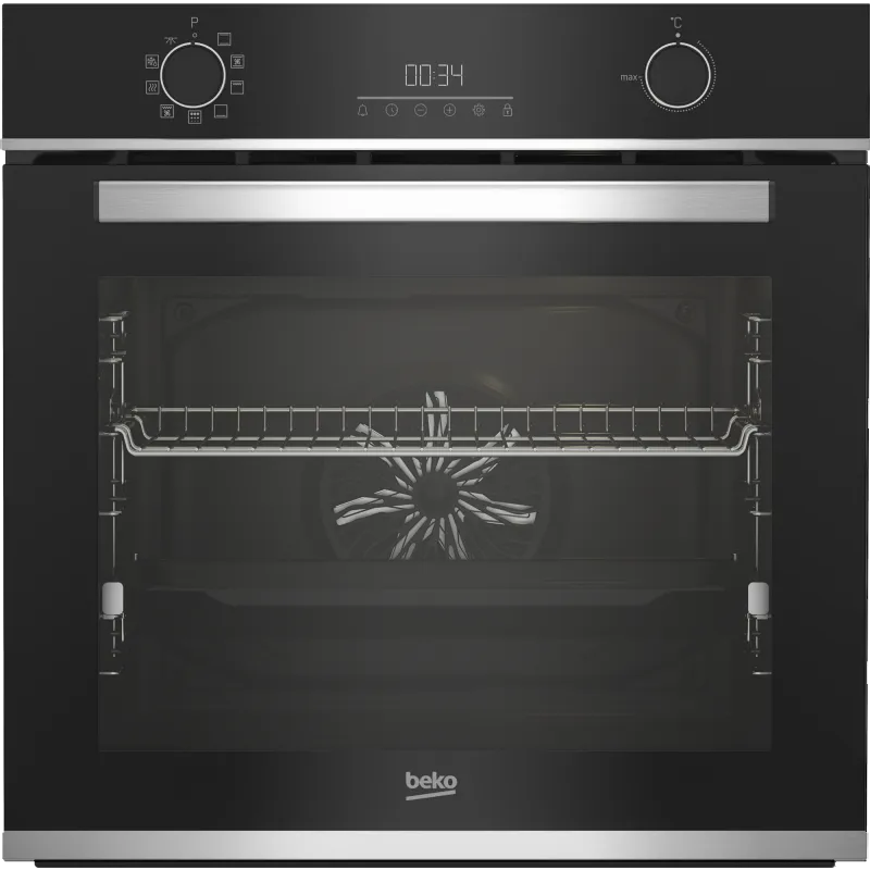 Beko forno, BBIMM13300XMPSE - multifunzione per installazione a incasso Pirolitico 60 cm classe di efficienza energetica A+ finitura nera e Inox