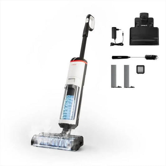 Polti lavapavimenti, ROLLYSTEAM WD30C, colore bianco / nero
