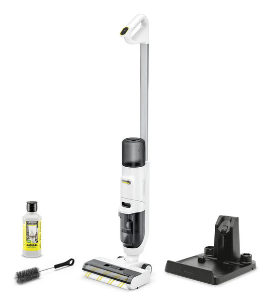 Kärcher lavapavimenti, FCV 2 Natural N Senza Filo 3-in-1 25 Minuti finitura bianca