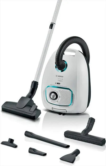 BOSCH aspirapolvere, SERIE 4 CON SACCO PROHYGIENIC-finitura nera,finitura bianca