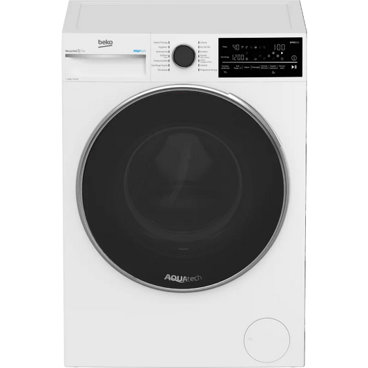 Beko lavatrice, BWU5104AB - Beyond 10kg 1400giri AQUAtech Wi-Fi classe di efficienza energetica A finitura bianca