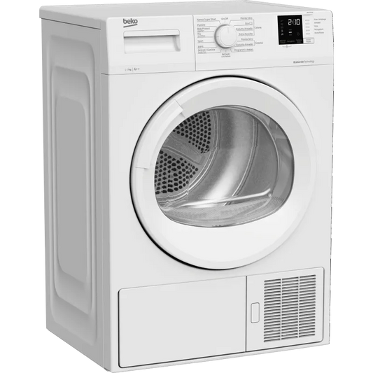 Beko asciugatrice, DRXS722W - Slim 7 kg a Pompa di Calore 15 programmi classe di efficienza energetica A++ finitura bianca