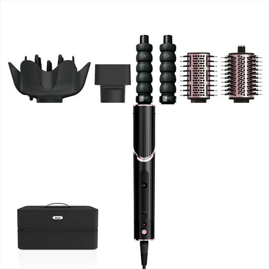 SHARK asciugacapelli, STYLER FLEXSTYLE COMPLETE SET-finitura nera e Rosa Gold