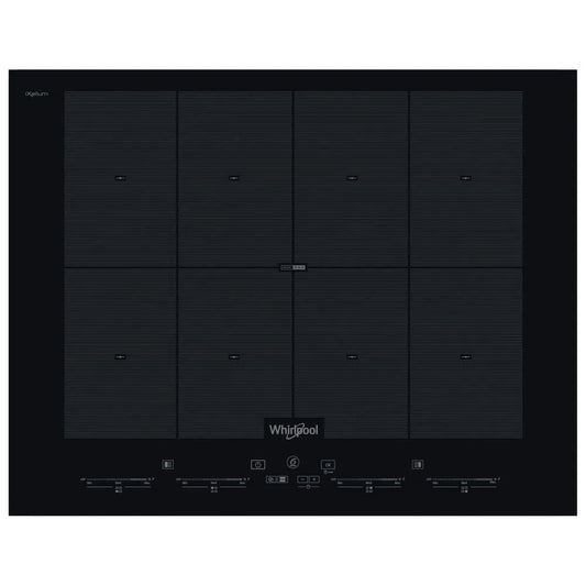 Whirlpool piano cottura a induzione, SMO658CNE 65cm 4 zone finitura nera vetroceramica per installazione a incasso