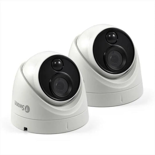 SWANN, DOME CAMERA 2 PACK 4K, colore bianco