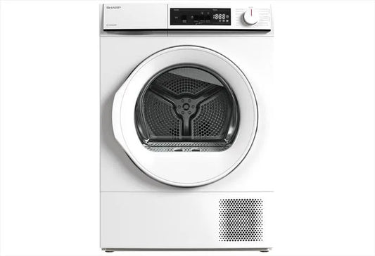 Sharp asciugatrice, KD, NHA8S6GWE 8Kg Classe E, colore bianco