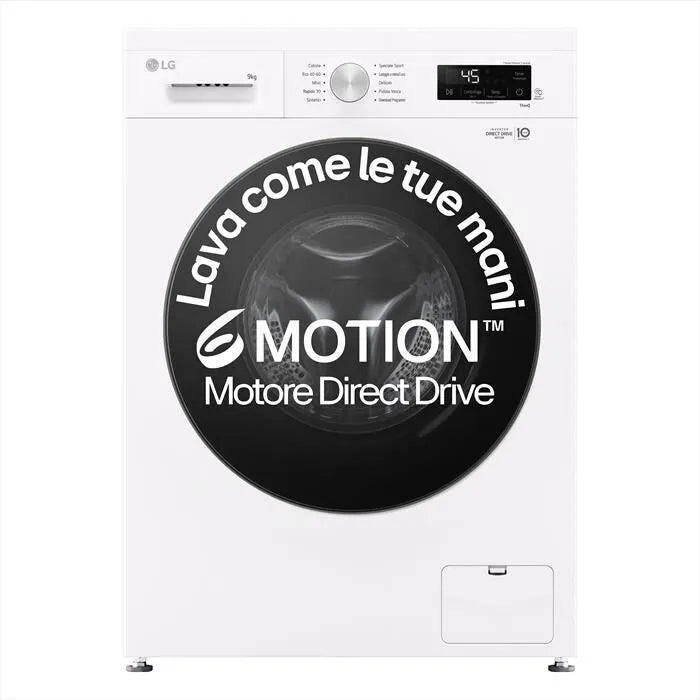 LG lavatrice, AI DD F4NX1009NWB SERIE X1 9kg classe di efficienza energetica A-Ivory finitura bianca
