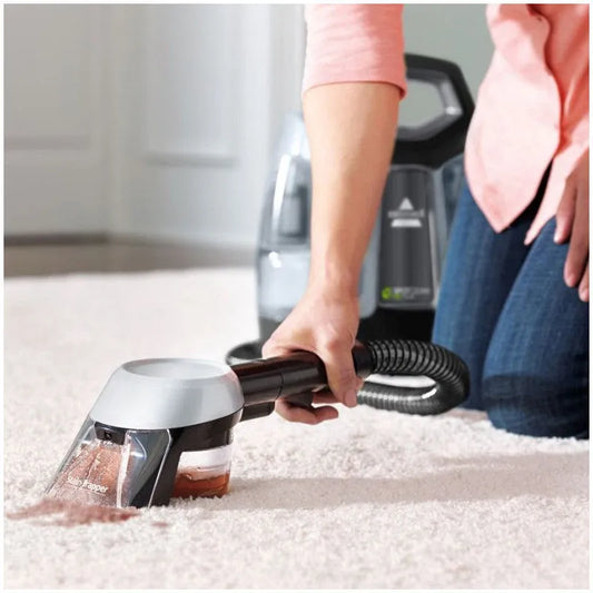 aspirapolvere, SpotClean Pet Plus 37241 in formato portatile Wet&Dry finitura nera/Verde, Bissell