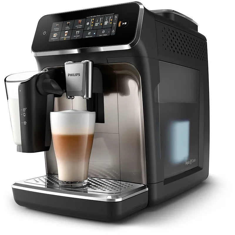 PHILIPS modello caffu00e8 SERIES 3300 EP3347/90, Macchina del automatica LATTEGO finitura nera, Argento