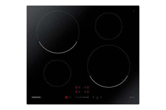Samsung piano cottura a induzione, NZ64T3707AK 60cm 4 zone di cottura finitura nera Touch Control