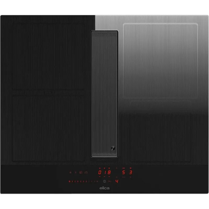 Elica cappa aspirante, modello PRF0196869 NIKOLATESLA VELVET BL/A/60 - Piano a Induzione con 60 cm 4 Zone finitura nera