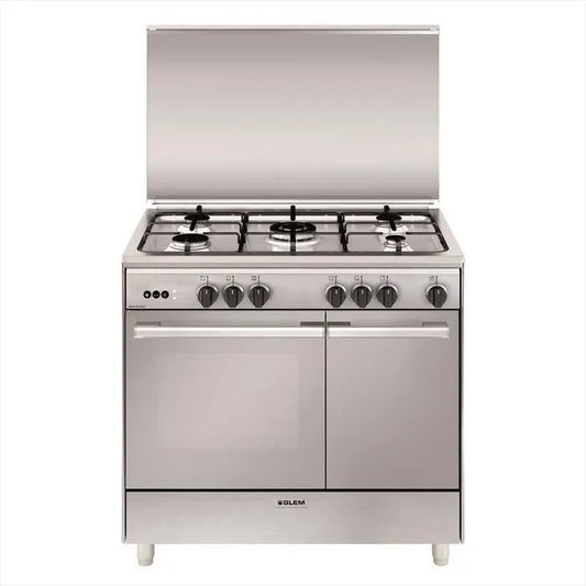 GLEM GAS modello UR965VI, Cucina a gas classe di efficienza energetica A-Inox