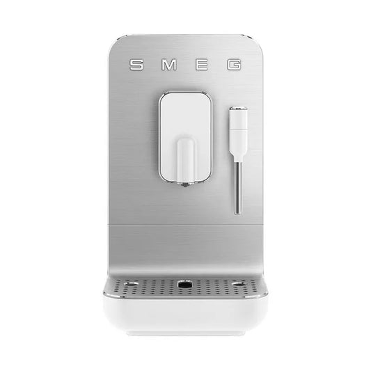 SMEG, linea Macchina da modello Caffu00e8 Automatica lancia vapore Collezione Aesthetic u2013 Biancou00a0 u2013 BCC12WHMEU