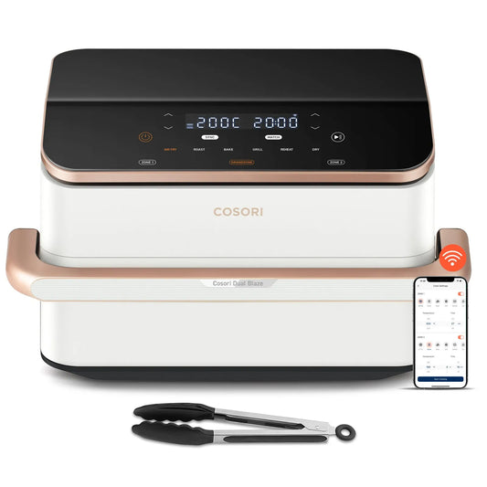 friggitrice ad aria, Dual Blaze Twinfry modello CAF-TF101S-WEUR 10 Litri Bianca, COSORI