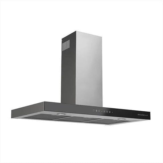 GLEM GAS modello GHB990IXA, Cappa a parete classe di efficienza energetica A-finitura nera, acciaio inossidabile