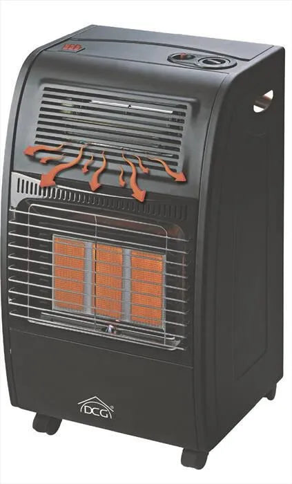 DCG ELTRONIC, Stufa a gas GH09, colore nero