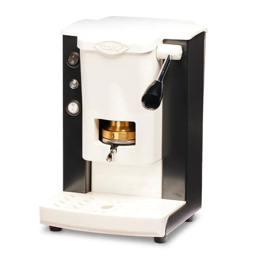 Faber, Coffee Machines Piccola Slot macchina caffè a cialde pressacialda ottone finitura nera finitura bianca