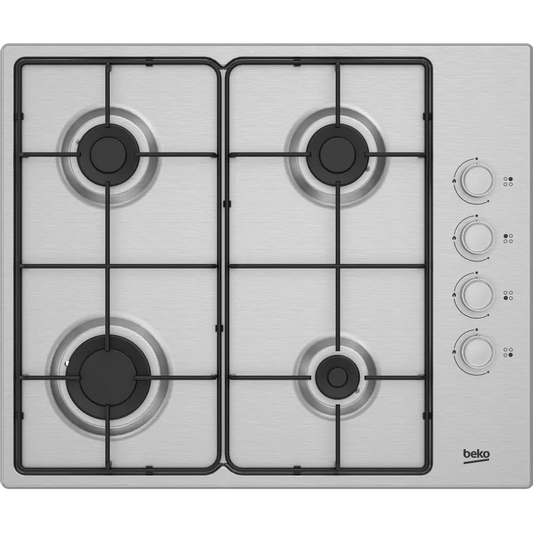 Beko modello HIGG641C3SX, Piano a Gas 4 Bruciatori 60 cm