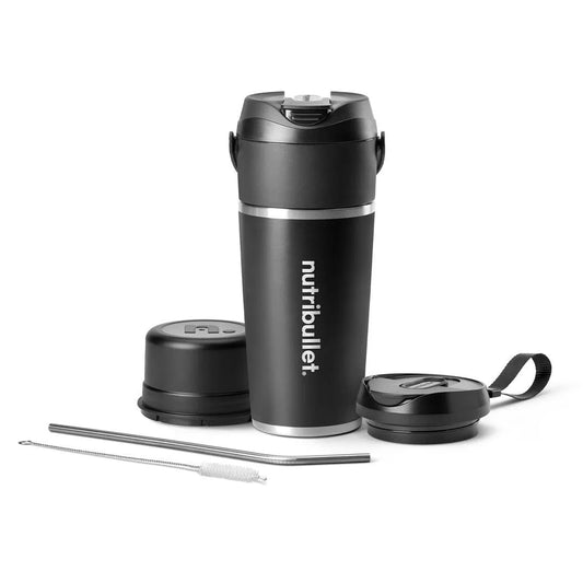 frullatore portatile, NBP016B finitura nera 11W con Tritaghiaccio alimentato a batteria, NutriBullet