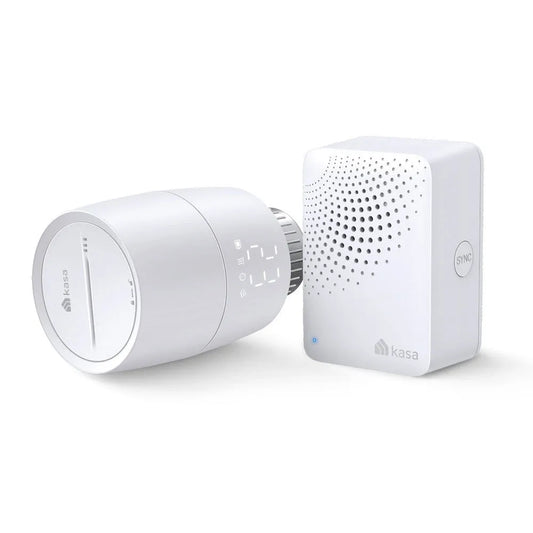 radiatore, modello KE100 Valvola Termostatica Smart Bianca con Controllo Remoto, Kasa Smart