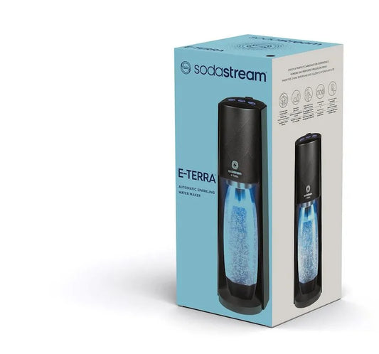 gasatore d'acqua, Elettrico E-Terra finitura nera, SODASTREAM