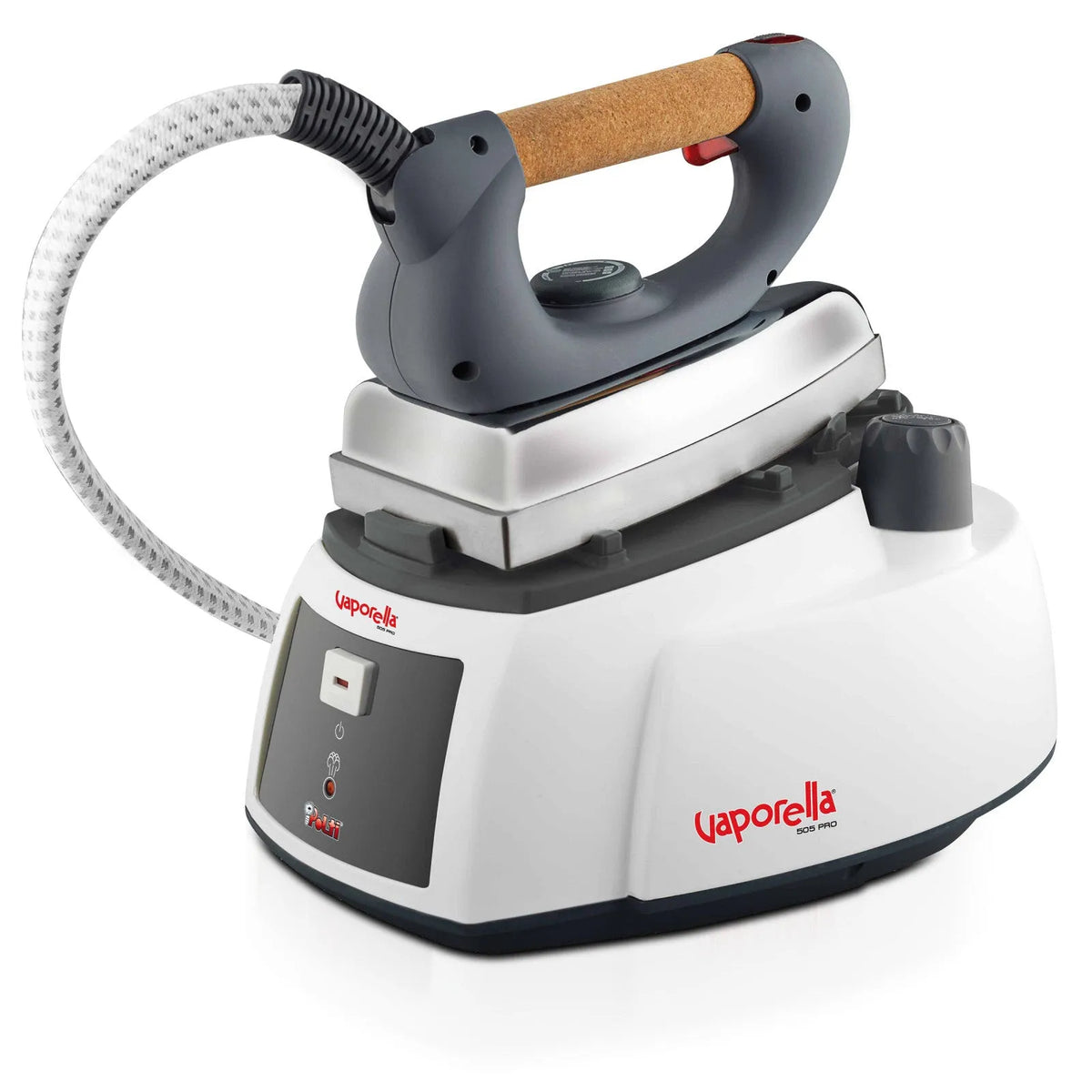 Polti caldaia, Vaporella 505_PRO Ferro da Stiro con 1750W 3,5 bar 90g/min finitura grigia finitura bianca
