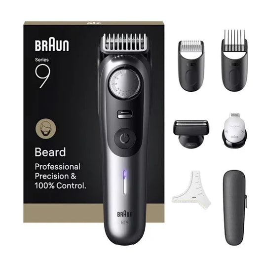 Braun batteria, BeardTrimmer 9 modello BT9520 Regolabarba 52 Lunghezze Impermeabile