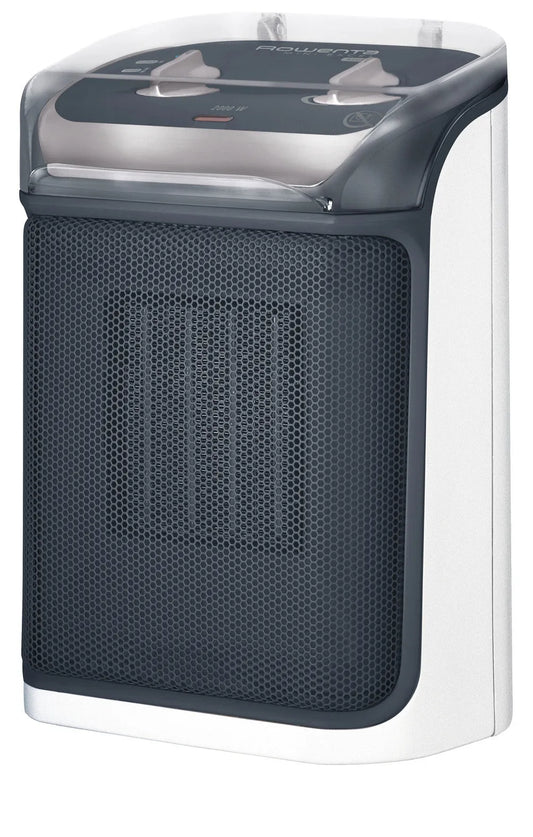 Rowenta modello SO9281F0, Mini Excel Aqua Riscaldatore Elettrico Ceramico 2000W finitura bianca 35m²