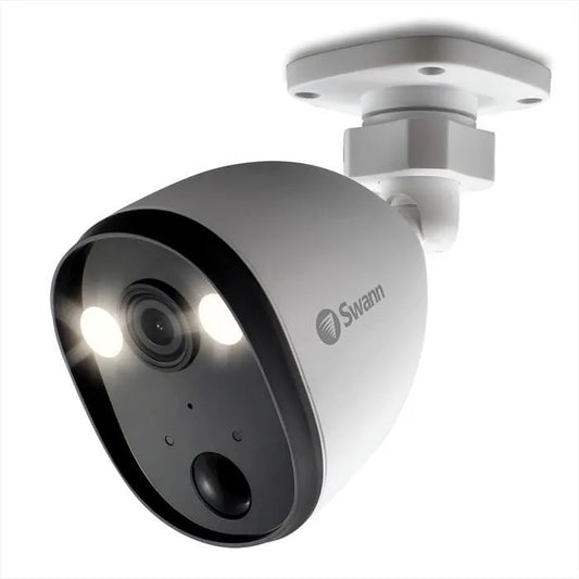 SWANN, SPOTCAM FULL HD CON LUCE ESTERNO, colore bianco