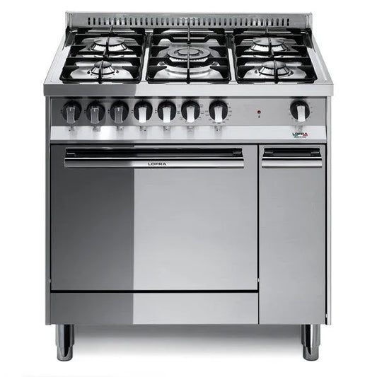 forno elettrico, MT86MF/C Cucina a Gas Freestanding acciaio inossidabile 5 Fuochi, Lofra