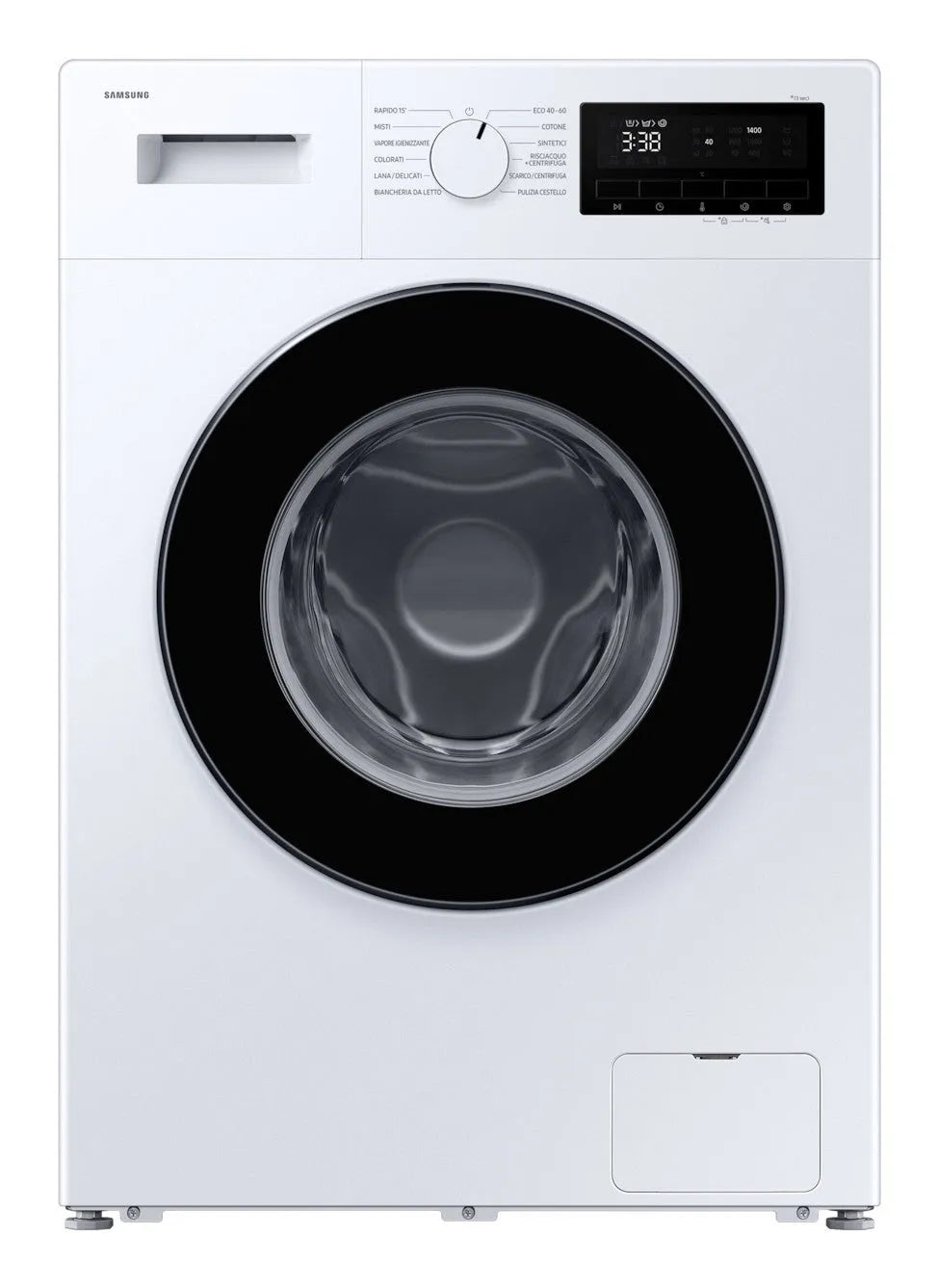 Samsung lavatrice, Serie 3000 Slim WW80FG3M05AWET 9kg classe di efficienza energetica A Bianca