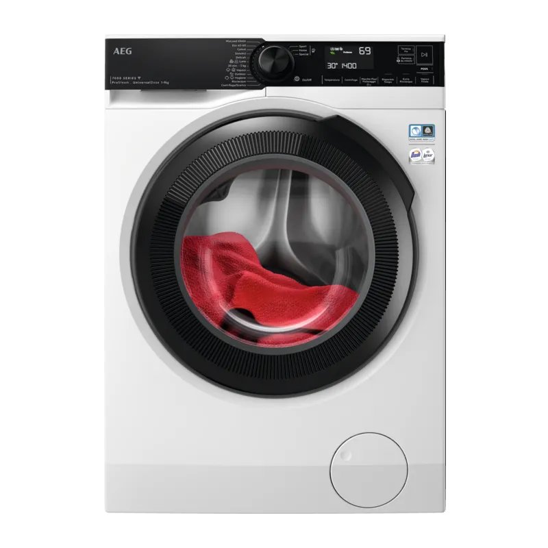 AEG lavatrice, LR7HUN94BY - a Vapore 9 kg installazione libera a a carica frontale classe di efficienza energetica A 1351 Giri/min 66 cm