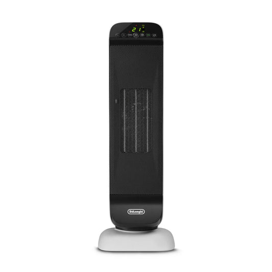 De'Longhi modello HFX25S20 24h, Riscaldatore Ceramico 2000W Timer finitura nera per Ambienti 60m³