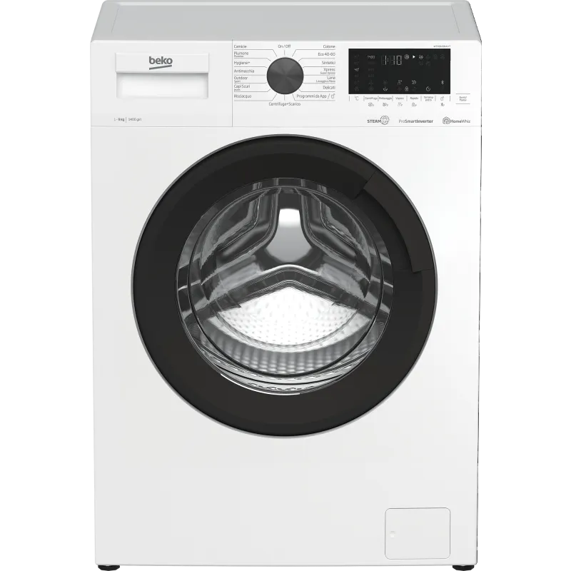 Beko lavatrice, WTX91436AI-IT - installazione libera 9kg classe di efficienza energetica B 1400giri a Vapore