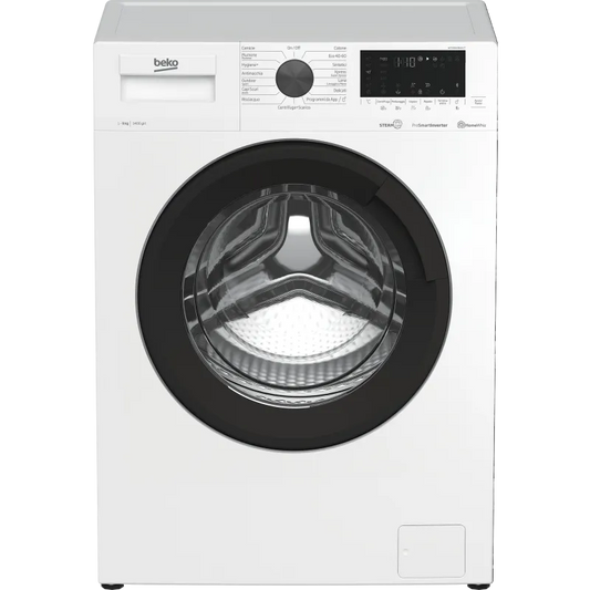 Beko lavatrice, WTX91436AI-IT - installazione libera 9kg classe di efficienza energetica B 1400giri a Vapore