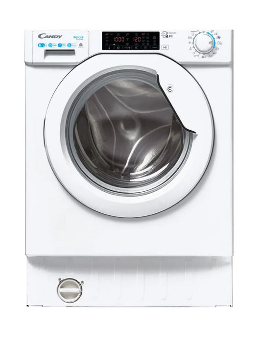 Candy lavasciuga, CBDO485TWME1S per installazione a incasso 8/5kg 1400 giri Wi-Fi A/D bianca
