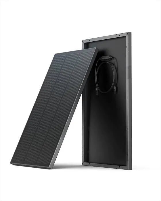 ECOFLOW, PANNELLO SOLARE 2 X 100W RIGIDO COMBO, colore nero