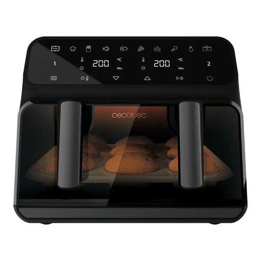 Cecotec friggitrice ad aria, Cecofry Advance 9000 Window 9L 2850W finitura nera Touch