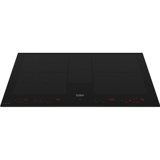 Beko piano cottura a induzione, modello HII 68811 NT / HII68811NT - 8 zone cottura Indy Flexi 60 cm finitura nera